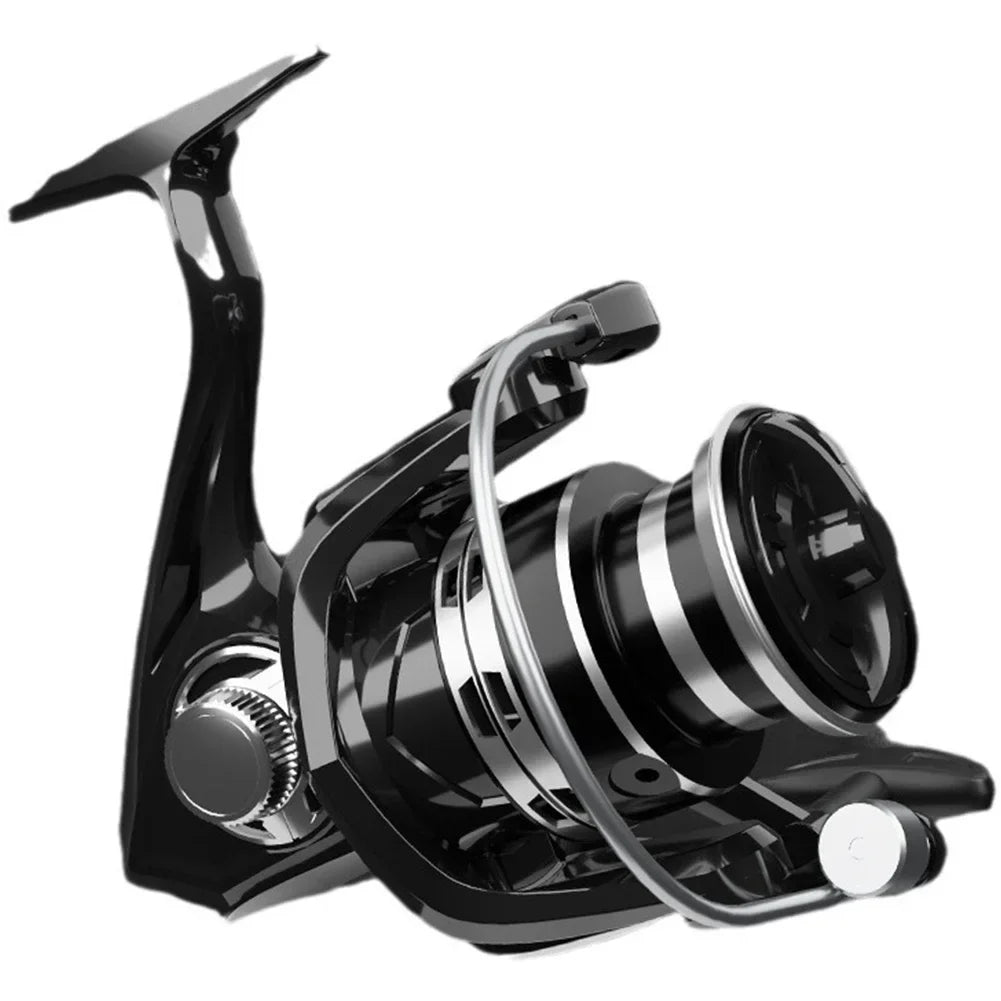 Volledig Metalen Vismolen – Allround Spinning Reel 5.2:1 Overbrengingsverhouding, 12kg Max Drag voor Zee- & Zoetwater