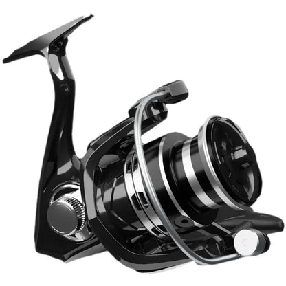 Volledig Metalen Vismolen – Allround Spinning Reel 5.2:1 Overbrengingsverhouding, 12kg Max Drag voor Zee- & Zoetwater