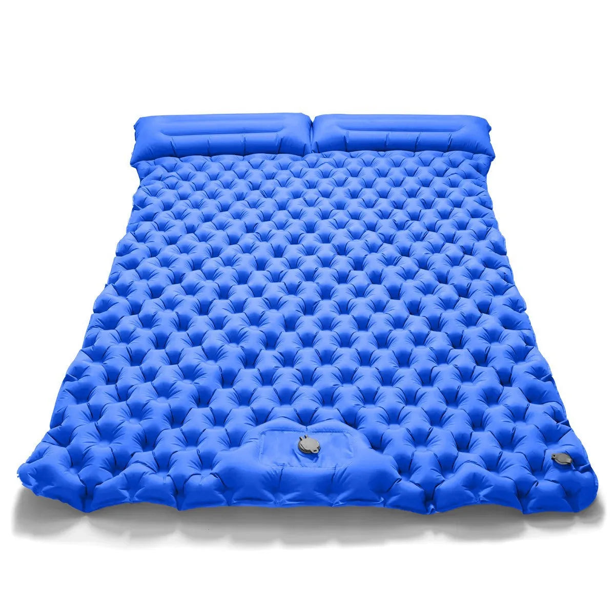 Doppelte aufblasbare Campingmatratze – extra breite, ultraleichte Isomatte mit integrierter Pumpe