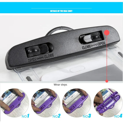 Drijvende Waterdichte Zwemtas met Luchtkussen voor iPhone, Samsung, Xiaomi en Huawei – Onderwater Telefoonhoesje met Touchscreen, Geschikt voor iPhone 11/12/13/14 Pro Max, Samsung S23/S22, Xiaomi 13, Huawei P30/20 Lite