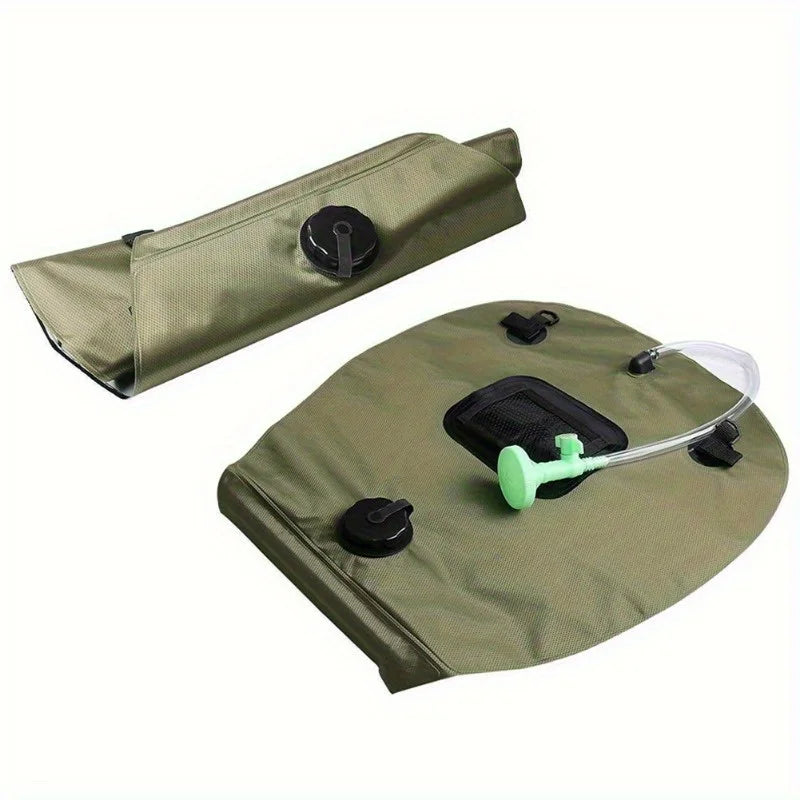 5-Gallon Zonne-verwarmde Camping Douche | Draagbare Badzak voor Outdoor Reizen, Klimmen, Wandelen en Zwemmen