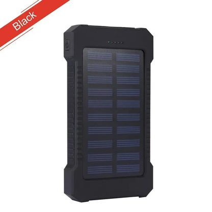 200000mAh Draagbare Solar Powerbank – Waterdichte Externe Batterij met Snelladen & SOS Zaklamp – Powerbank voor Xiaomi & Outdoor