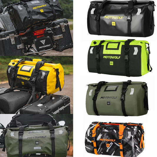 Motorcycle Dry Bag 40L/66L - Waterdichte Reflecterende Duffle Bag voor Reizen, Kamperen, Skiën, Fietsen, en Outdoor Avonturen