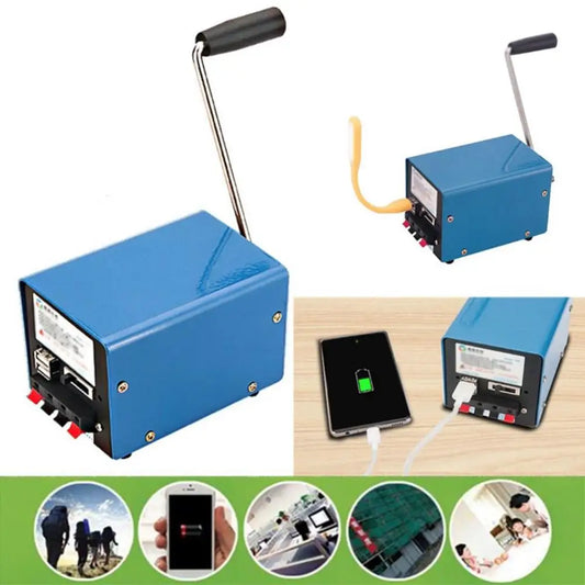 Manueller Generator mit Handkurbel – USB-Dynamo-Ladegerät für Telefone und Notstrom