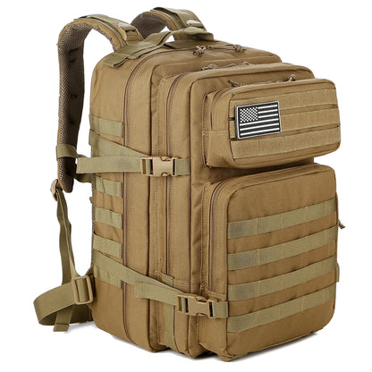 45L Tactische Rugzak met Molle – Grote Outdoor Backpack voor 3 Dagen Hiking, Trekking & Kamperen