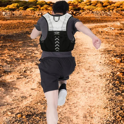 Hydration Running Vest, Reflecterend Rugzak voor Hardlopen, Fietsen en Hiken, Ademend Hydratatie Vest met Telefoonhouder en Waterdichte Stoffen