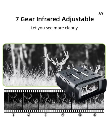 4K-Nachtsichtfernglas – 10-facher Digitalzoom, 800 m Reichweite, Infrarot-WLAN-Teleskop für Camping, Jagd und Videoaufnahmen