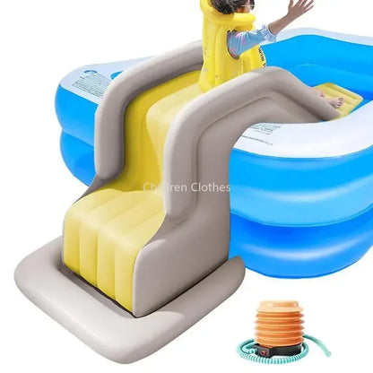 Opblaasbare Zwembadglijbaan voor Kinderen – Veilig en Antikantel – PVC Waterglijbaan voor Buiten