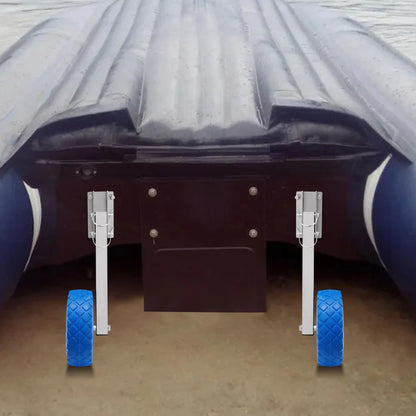 2PCS Boot Lancering Wielen 10" RVS Boot Transom Wielen voor Opblaasbare Boot Trailer