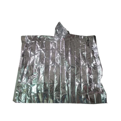 Noodponcho - Waterdicht Aluminiumfilm Poncho voor Isolatie en Overleving