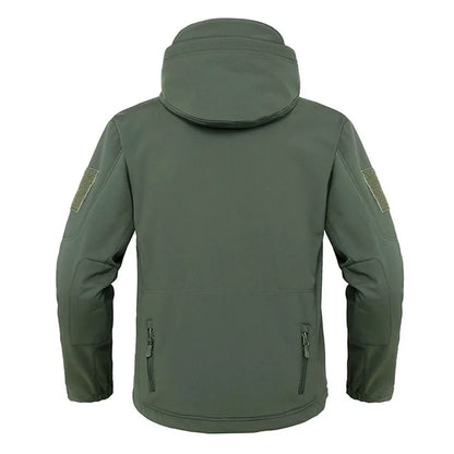 Militaire Shark Skin Softshell Jas – Winddichte, Waterdichte Tactical Hooded Bomber voor Heren