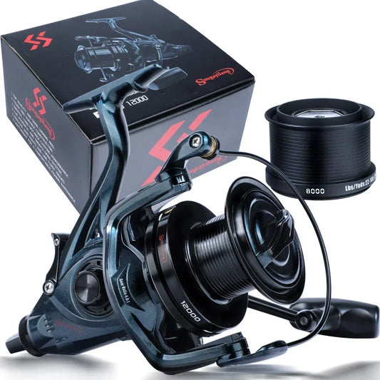 9000-12000 Full Metal Spool Visserswiel | Jigging, Trolling & Casting Reel voor Zoutwater en Zeevissen