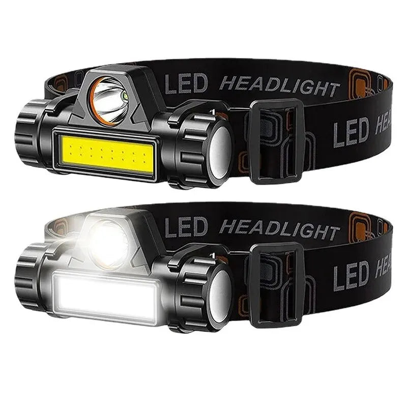 Oplaadbare COB LED USB Hoofdlamp – Sterke Magnetische, Superheldere en Waterdichte Headlamp voor Outdoor, Vissen en Nachtactiviteiten