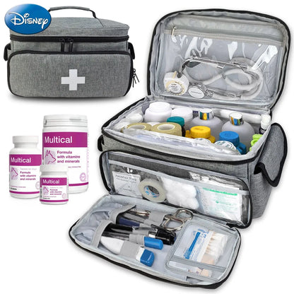 Reise-Erste-Hilfe-Set-Tasche – multifunktionaler medizinischer Organizer, mehrschichtige Medikamentenbox für Zuhause und Reisen