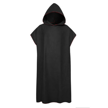 Sneldrogende Changing Robe, Badjas met Kap – Super Absorberende Zwem- en Fitness Badjas van Polyester/Katoen