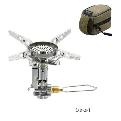 XD-2F Outdoor Draagbaar Gasfornuis – Windbestendige Hoge Vermogen Campingkachel, Aluminium Alloy