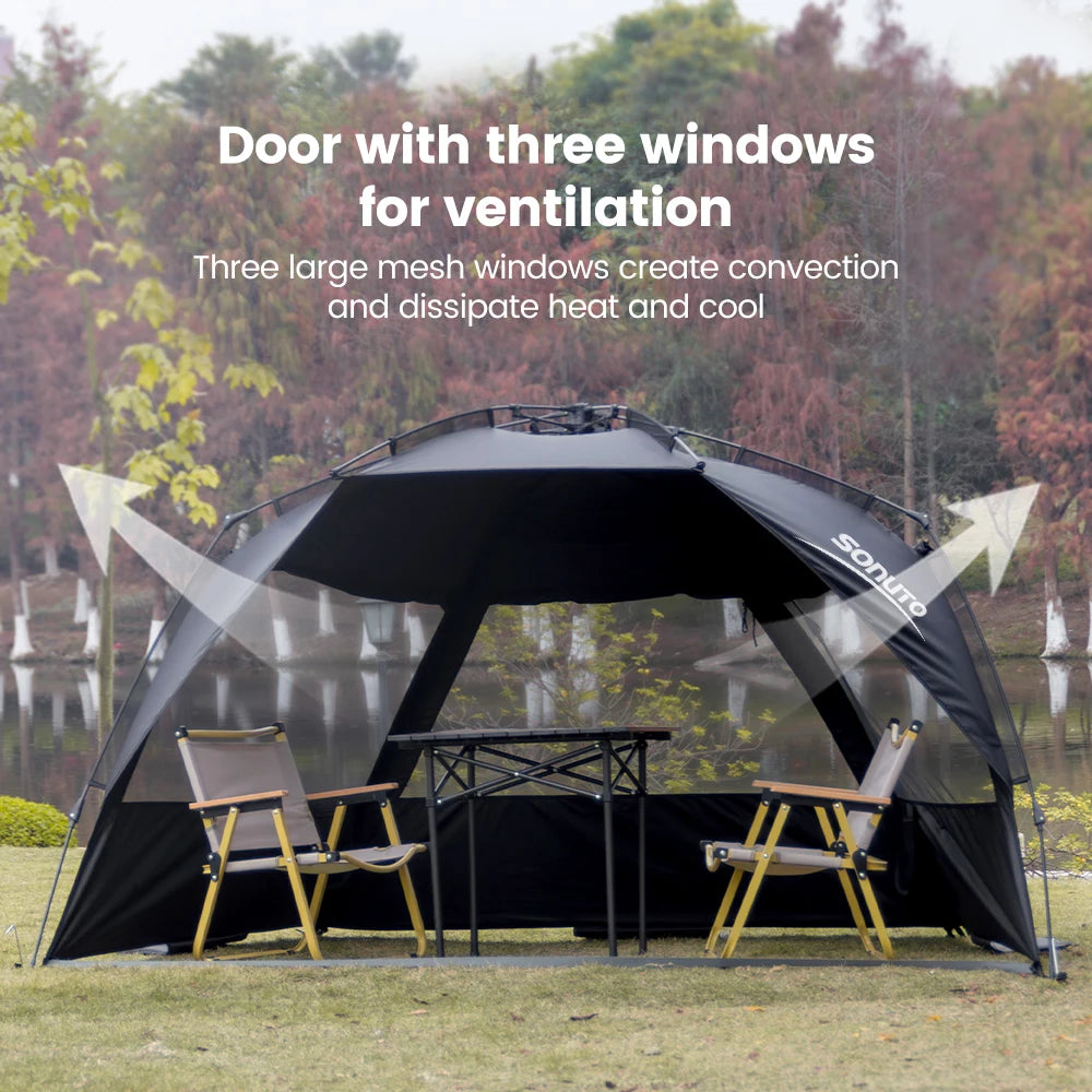 Outdoor Automatische Campingtent – Snelle One-Touch Opening voor 3-4 Personen, UV-bestendig en Waterdicht