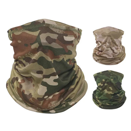 Camo Masker Nekwarmer – Ademend Sport Bandana voor Fietsen, Wandelen & Kamperen – Unisex Outdoor Tube Sjaal