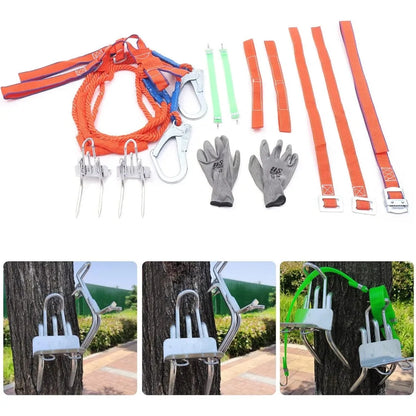 Klimstijgijzers met Gordel – Boomklim Accessoire voor Bosbouw en Fruitpluk