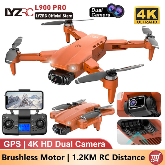 L900 PRO GPS-Drohne – 4K-Doppelkamera | 5G WLAN FPV | Faltbarer Quadrocopter mit bürstenlosem Motor