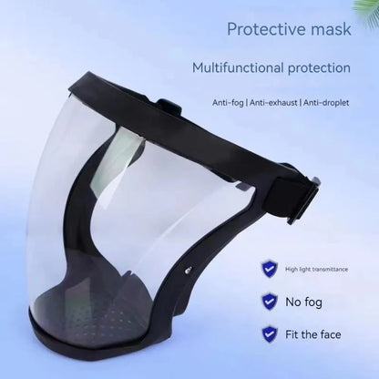 Anti-Fog Transparant Masker – High-Definition Zicht en Volledige Gezichtsbescherming voor Lastewerk en Bescherming tegen Stof