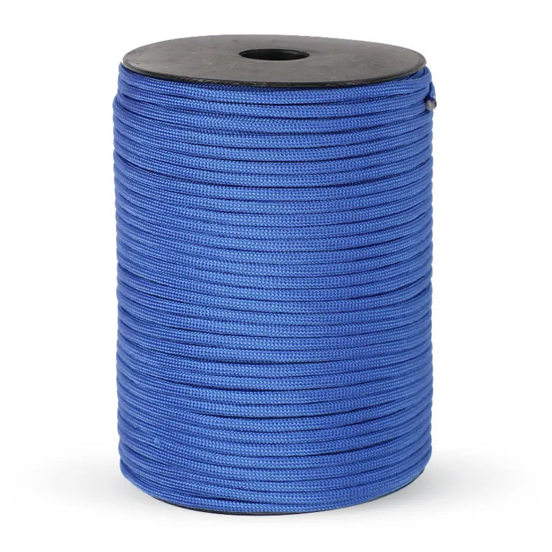 100M 550 Militaire Standaard 9-Core Paracord Touw 4mm – Outdoor Parachute Koord voor Survival, Tent, Lanyard en DIY