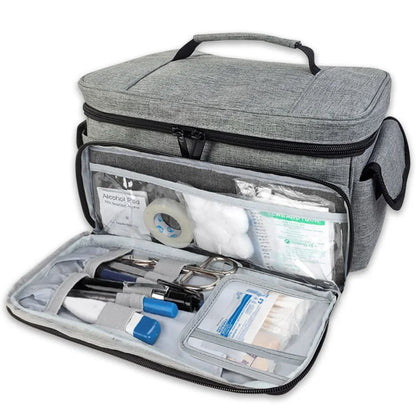 Reise-Erste-Hilfe-Set-Tasche – multifunktionaler medizinischer Organizer, mehrschichtige Medikamentenbox für Zuhause und Reisen