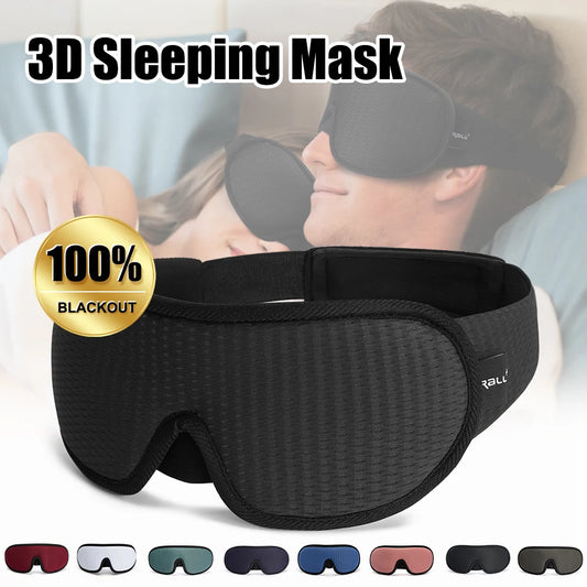 3D Slaapmasker - Blokkeer Licht, Zachte Gevoerde Oogmasker voor Slaap, Reis, en Ontspanning
