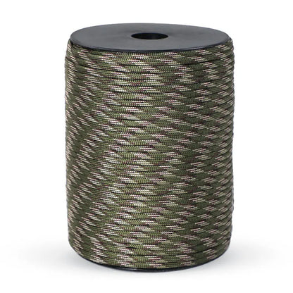 100M 550 Militaire Standaard 9-Core Paracord Touw 4mm – Outdoor Parachute Koord voor Survival, Tent, Lanyard en DIY