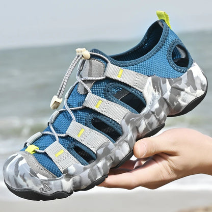 Unisex Zomerse Gesloten Teensandalen – Ademend en Comfortabel voor Wandelen, Strand en Casual Gebruik, Maten 36-46
