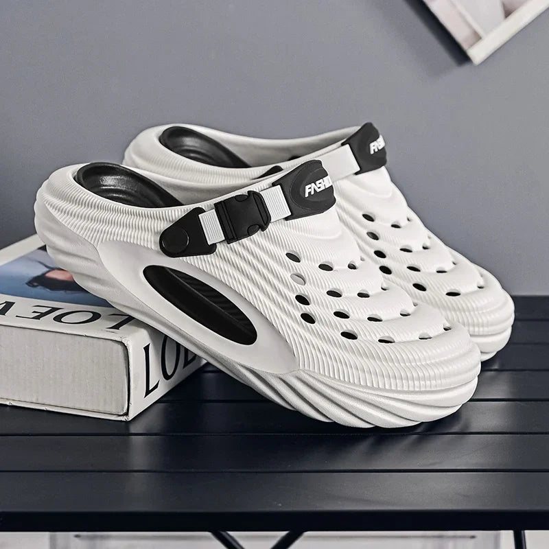 Unisex Zomer Slippers – Comfortabele Slip-On Clogs met Platform, Anti-Slip EVA Zool voor Strand en Casual Gebruik