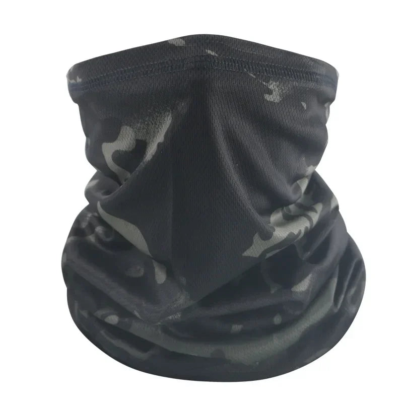 Camo Masker Nekwarmer – Ademend Sport Bandana voor Fietsen, Wandelen & Kamperen – Unisex Outdoor Tube Sjaal