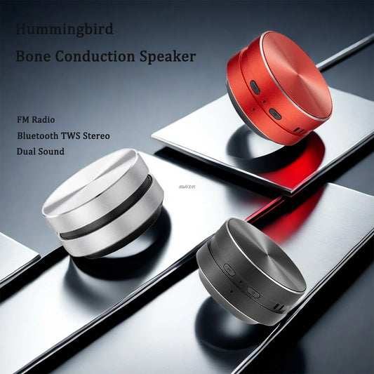 Hot Bone Conduction Speaker – Bluetooth 5.0 TWS Wireless Stereo Hummingbird Speaker met FM Radio, Waterproof en Aluminium Behuizing