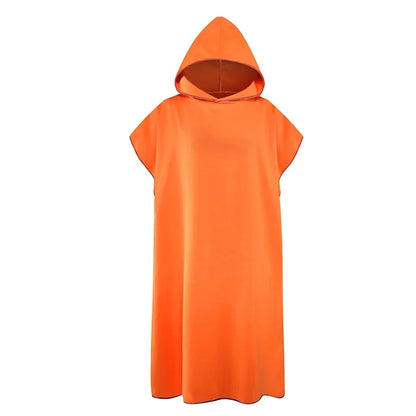 Sneldrogende Changing Robe, Badjas met Kap – Super Absorberende Zwem- en Fitness Badjas van Polyester/Katoen