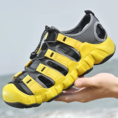 Unisex Zomerse Gesloten Teensandalen – Ademend en Comfortabel voor Wandelen, Strand en Casual Gebruik, Maten 36-46
