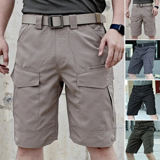 Heren Cargo Shorts – Waterdichte Outdoor Korte Broek met Meerdere Zakken