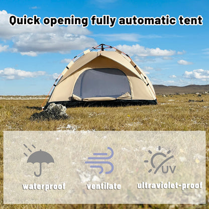Outdoor Automatische Snelopenende Tent – Waterdichte Vierseizoenen 4-Persoons Strand- en Visserschuilplaats