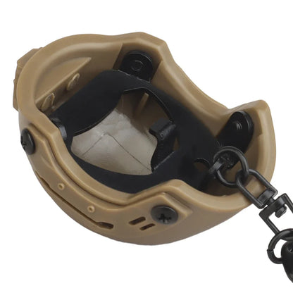 Taktischer Mini-Helm-Schlüsselanhänger – multifunktionaler Flaschenöffner, Outdoor-Gadget, stilvolles Sammlerstück