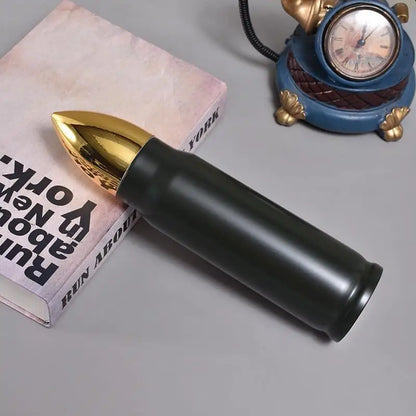 Bullet Thermos – Doppelwandige Edelstahlflasche im Militärstil für den Außenbereich (350 ml/500 ml/1000 ml)