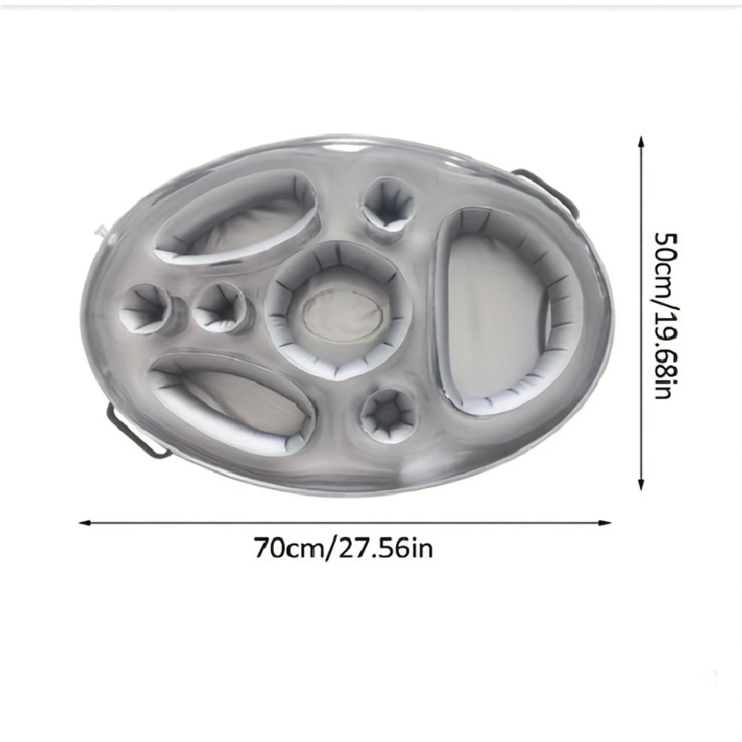 Opblaasbare Pool Float met IJsdoos - 70cm Drink Koeler met Cup Holders en Party Tray voor Zwembad Feesten