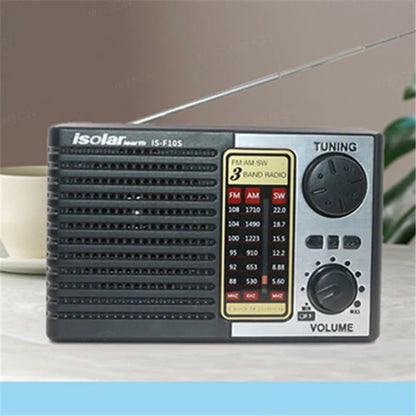 Draagbare Bluetooth Speaker met LED Zaklamp en Full Band Radio – AM/FM/SW, Solar Opladen, Noodradio met MP3 Speler en Bluetooth 5.0