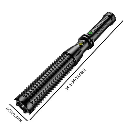 LED Zaklamp Honkbalknuppel – Waterdichte Superheldere Zelfverdedigingstool voor Auto, Camping & Survival