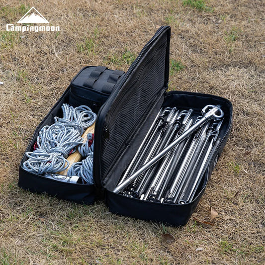Duurzame Waterdichte Zipper Survival Canvas Tas | Outdoor Camping Opbergtas voor Tentstokken en Accessoires