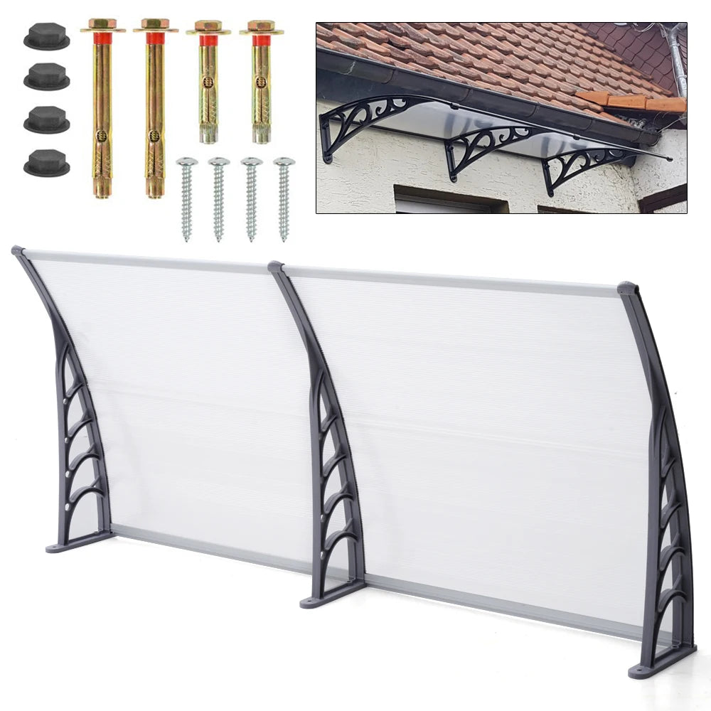 Duurzame Regen- en Zonwering | Transparante Luifel 1.2M/1.5M/2M | UV-bescherming & Waterdicht