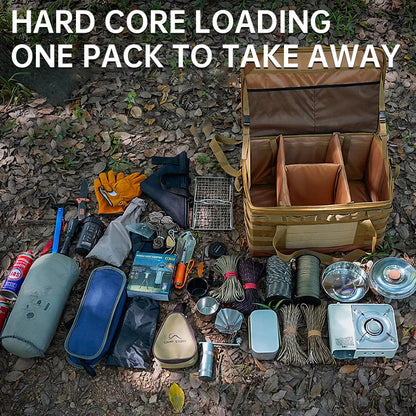 30-45-60L Outdoor Opbergtas | Grote Capaciteit Camping Tas voor Gasfles, Keukengerei en Picknick Benodigdheden