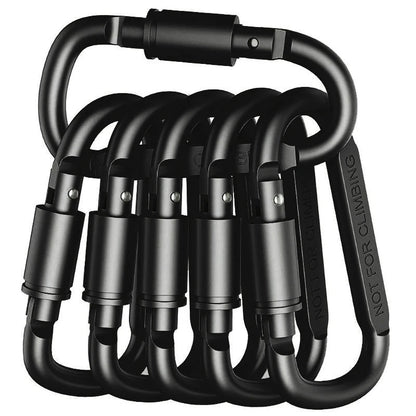 4–6-teiliges Karabiner-Set – taktische Aluminium-Karabiner für Schlüssel, Camping und Outdoor