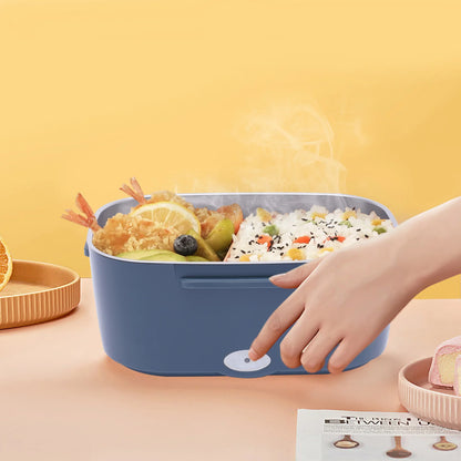 3-in-1 Elektrische Lunchbox | 1.5L | Warmhoud Lunchbox met 2 Compartimenten | Voor Auto (12V) & Vrachtwagen (24V)