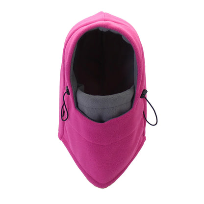 Winter-Radmütze und Skimütze – gefütterte Unisex-Sturmhaube mit Maske und Ohrenklappen