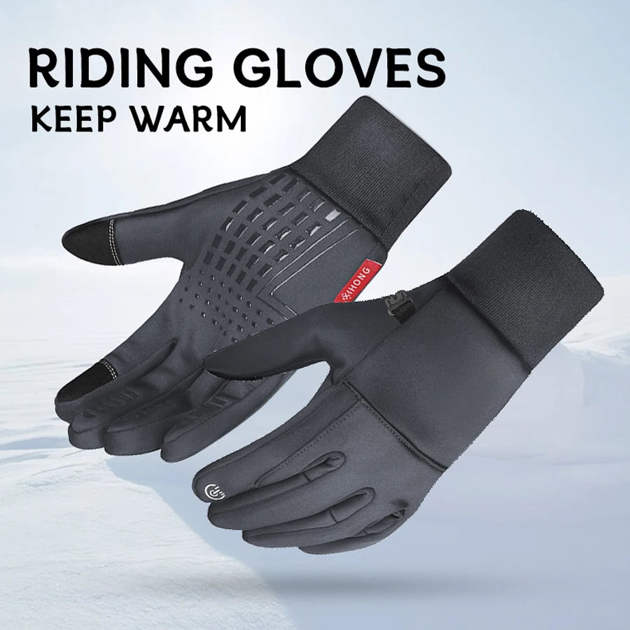 Winter Motorhandschoenen met Touchscreen – Waterdichte Fietshandschoenen voor E-bike & Outdoor Ritten