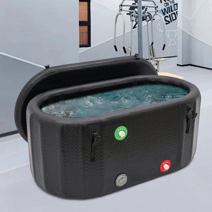 Opblaasbaar IJsbad – Koude Watertherapie Tub voor Atleten, 132x70 cm Opvouwbaar Bad voor Buiten en Herstel